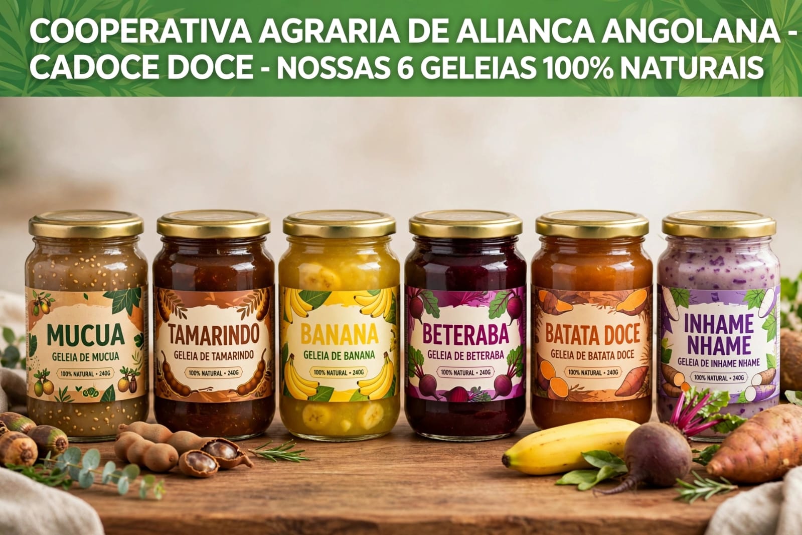 As 6 geleias Cadoce Doce