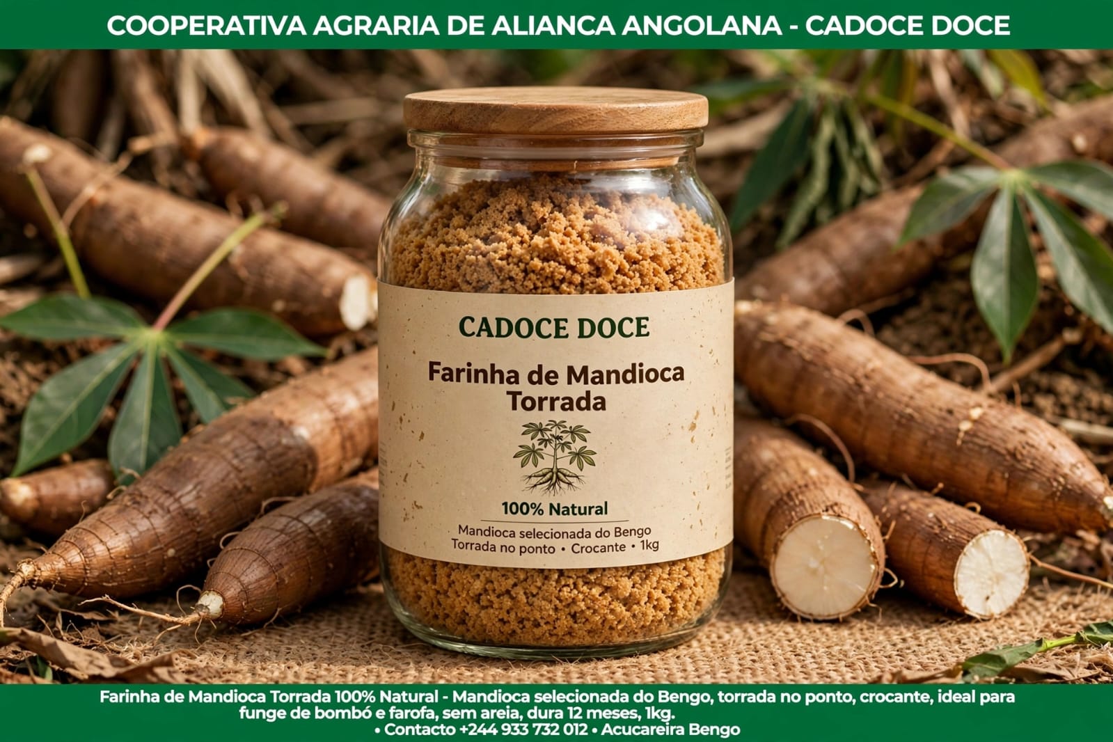 Farinha torrada para funge e farofa