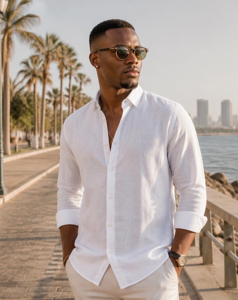 Camisa Safari em Linho